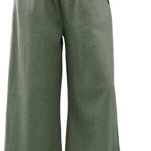 Womens Baggy Wide Leg Palazzo Pants Casual Loose Drawstring Elastic Waisted Loun